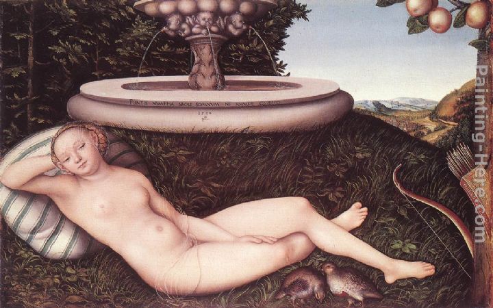 The Nymph of the Fountain painting - Lucas Cranach the Elder The Nymph of the Fountain art painting